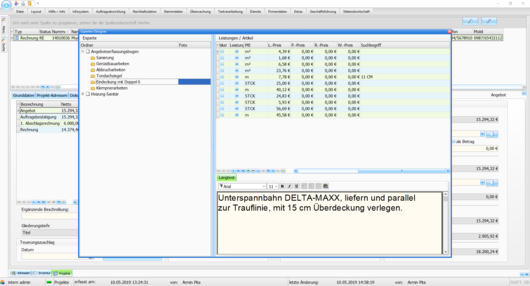 Handwerkersoftware Interstar Leistungsexperte